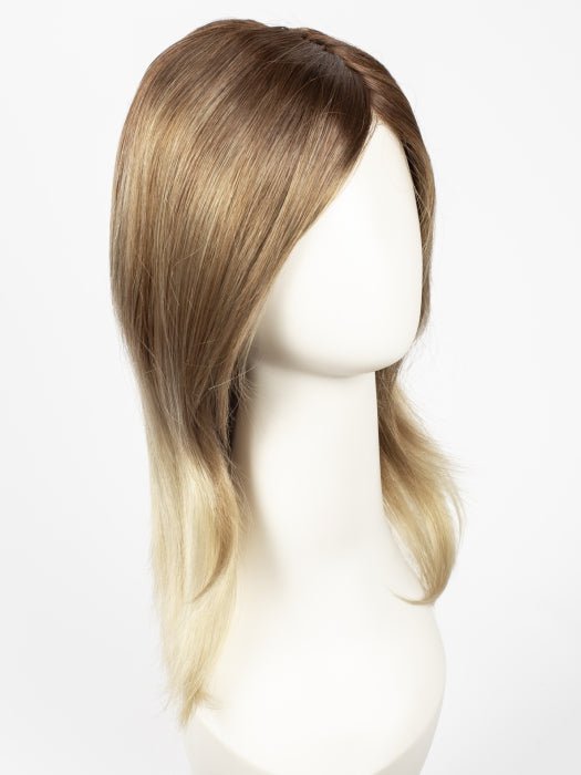MELTED-CARAMEL | Warm and Rich Brown Root Melting into Golden Caramel Blond and Natural  Medium Blond Tips