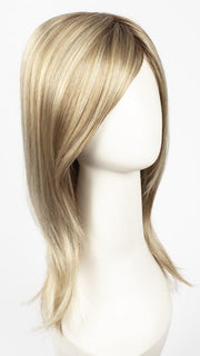 CREAMY TOFFEE R | Rooted Dark Blonde Evenly Blended with Light Platinum Blonde and Light Honey Blonde