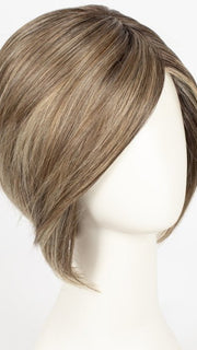 RL12/22SS SHADED CAPPUCCINO | Light Golden Brown Evenly Blended with Cool Platinum Blonde Highlights with Dark Roots