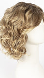 CARAMEL ROOTED 20.26.14 |  Light Strawberry Blonde, Light Golden Blonde and Medium Ash Blonde Blend with Shaded Roots