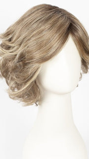 GF12-22SS SHADED CAPPUCCINO | Light Golden Brown Evenly Blended with Cool Platinum Blonde Highlights with Dark Roots