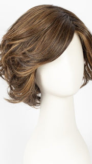 GF8-29SS HAZELNUT | Medium Brown With Ginger Red Highlights & Dark Brown Roots