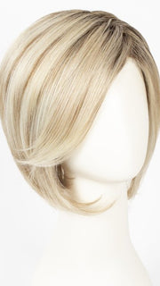 GF19-23SS BISCUIT | Light Ash Blonde Evenly Blended with Cool Platinum Blonde with Dark Roots