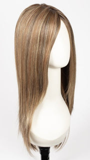 17/23/R8 | Beige Blonde and Auburn Blended with Medium Brown Roots