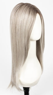 56/60/R8 | Lightest Grey Blend Rooted Medium Brown