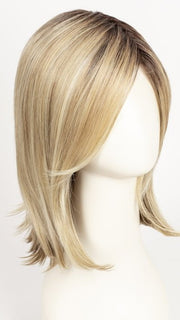 CHAMPAGNE ROOTED 24.25.20 | Lightest Ash Blonde and Lightest Golden Blonde with Light Strawberry Blonde Blend and Shaded Roots