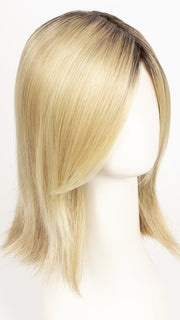 SAHARA BEIGE ROOTED 26.20.25 | Light Golden Blonde, Light Strawberry Blonde, and Lightest Golden Blonde Blend with Shaded Roots