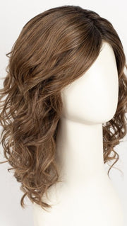 MOCCA ROOTED 830.27.33 | Medium Brown, Light Auburn, Dark Strawberry Blonde, and Dark Auburn Blend with Dark Shaded Roots