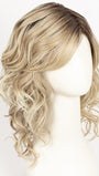PEARL BLONDE ROOTED 101.14.23 | Pearl Platinum and Medium Ash Blonde with Lightest Pale Blonde Blend and Shaded Roots