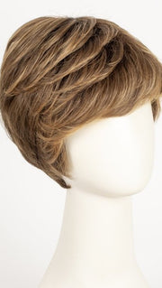 MOCCA ROOTED 830.9.20 | Medium Brown, Light Auburn and Medium Warm Brown with Light Strawberry Blonde Blend and Shaded Roots