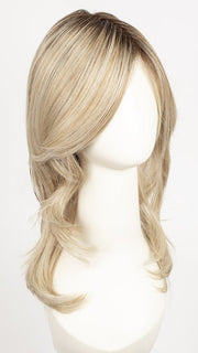 PEARL BLONDE ROOTED 101.20.25 | Pearl Platinum Blended with Light Strawberry Blonde and Lightest Golden Blonde with Shaded Roots