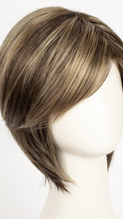 CHOCOLATE-FROST-R | Dark Brown Base with Honey Blonde and Platinum Highlights