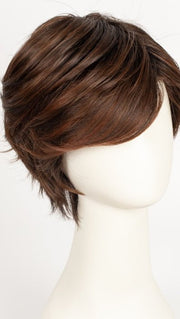 AUBURN ROOTED 33.130.4 | Dark Auburn, Deep Copper Brown, and Darkest Brown Blend with Shaded Roots