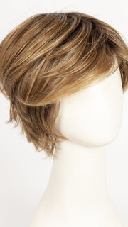 TOBACCO ROOTED 8.27.26 | Medium Brown, Dark Strawberry Blonde, and Light Golden Blonde Blend with Shaded Roots