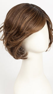 CHOCOLATE ROOTED 830.9 | Medium Brown, Light Auburn and Medium Warm Brown Blend with Shaded Rooted