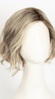 ROOTBEER FLOAT BLONDE | A Blend of Light Pearl Blonde, Ash Blonde, Beige Blonde, Champagne Blonde, and Platinum Blonde with a Light and Medium Brown Root