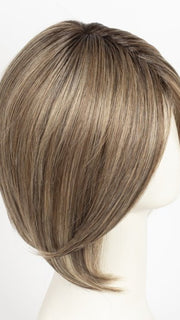 RL12/22SS SHADED CAPPUCCINO | Light Golden Brown Evenly Blended with Cool Platinum Blonde Highlights with Dark Roots