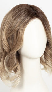 MELTED-MARSHMALLOW | Subtly Warm Dark Sandy Blonde Blend with Medium Brown Roots and Light Ash Blonde Tips and Highlights
