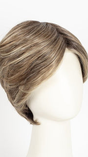 RL12/22SS SHADED CAPPUCCINO | Light Golden Brown Evenly Blended with Cool Platinum Blonde Highlights with Dark Roots