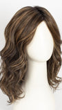 GF8-29SS HAZELNUT | Medium Brown With Ginger Red Highlights & Dark Brown Roots