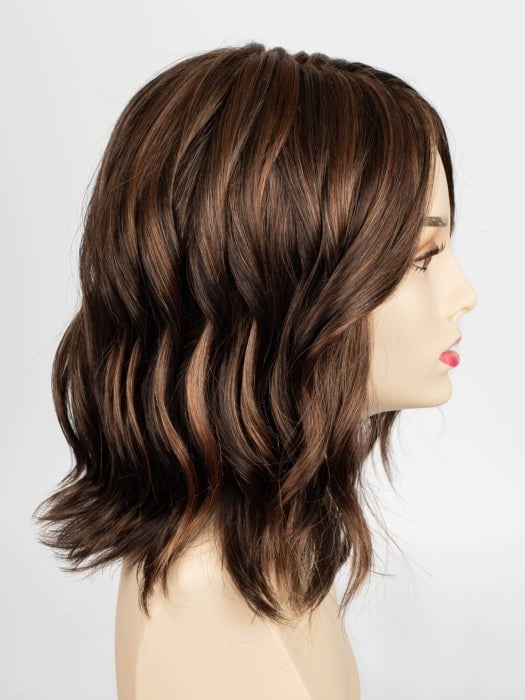 CHOCOLATE CARAMEL | Medium Brown with Soft Red and Blonde highlights