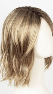 SAHARA BLONDE | Softer Dark Blonde with Light Golden Blonde, and features Chestnut Roots