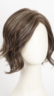 DARK BROWN HL | A Blend of Dark Brown, Strawberry Light Auburn and Soft Chunky Medium and Dark Blonde Highlights.