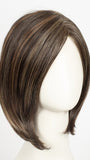 DARK BROWN HL | A Blend of Dark Brown, Strawberry Light Auburn and Soft Chunky Medium and Dark Blonde Highlights.