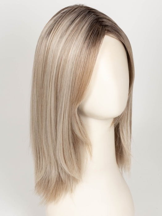 MILKSHAKE BLONDE R | A mixture of Light Sandy Brown, Highlighted with Light Ash Blonde with a Hint of Light Platinum Blonde with a Medium Root Color