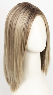 RAW SUGAR BLONDE | A Neutral Light Blonde, Honey Blonde, Pale Gold Blonde, with a base of Light Brown Low Lights featuring a Medium Root Color