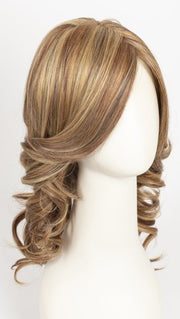 SUNSET BLONDE | Warm Blonde Base with Light Gold Blonde Highlights and Light Auburn