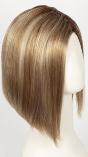 NUTMEG-R | Rooted Dark Honey Brown Base with Strawberry Blonde Highlights