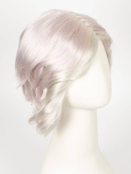 PASTEL PINK | Cool Silver Blonde Front and Base with Subtle Whisper Pink Highlights