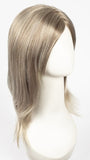 ICE-BLOND | Ashy blond base with white gold tips with highlights around face