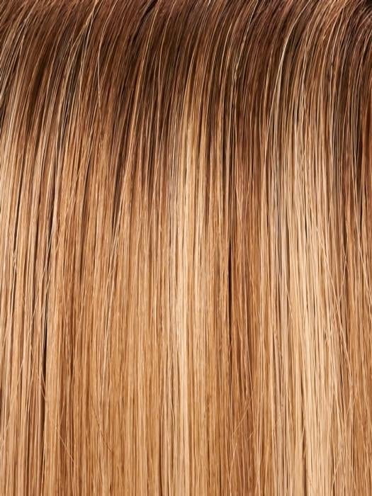 EASIPART XL 8 " Remy Human Hair by EASIHAIR in 12FS8 SHADED PRALINE | Light Gold Brown, Light Natural Gold Blonde and Pale Natural Gold-Blonde Blend, Shaded with Medium Brown