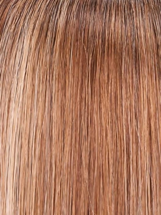 FS26/31S6 Salted Caramel | Medium Natural Red Brown with Red Gold Blonde Bold Highlights, Shaded with Brown