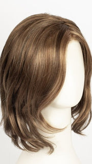 TOBACCO LIGHTED 830.20.9 | Medium Brown Blended with Light Auburn, Light Strawberry Blonde, and Medium Warm Brown with Highlights throughout and concentrated in the front