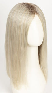 LIGHT CHAMPAGNE ROOTED 23.25.24 | Lightest Pale Blonde and Lightest Golden Blonde with Lightest Ash Blonde Blend and Shaded Roots