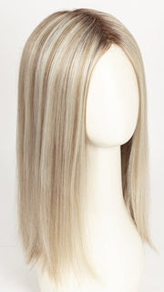 PEARL BLONDE ROOTED 101.20.25 | Pearl Platinum Blended with Light Strawberry Blonde and Lightest Golden Blonde with Shaded Roots