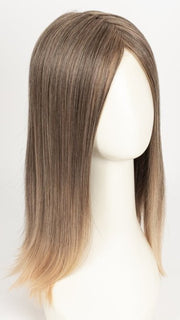 POWDER BLONDE TIPPED | Light Brown and Lightest Ash Blonde with Red Violet Blended with Pale Pink and Lighter Tipped Ends