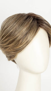 24BT18S8 SHADED MOCHA | Medium Natural Ash Blonde & Light Natural Gold Blonde Blend, Shaded with Medium Brown