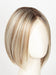 101/88/27S8 | Pale blonde with Pure White Natural Violet halo highlights, shaded medium brown