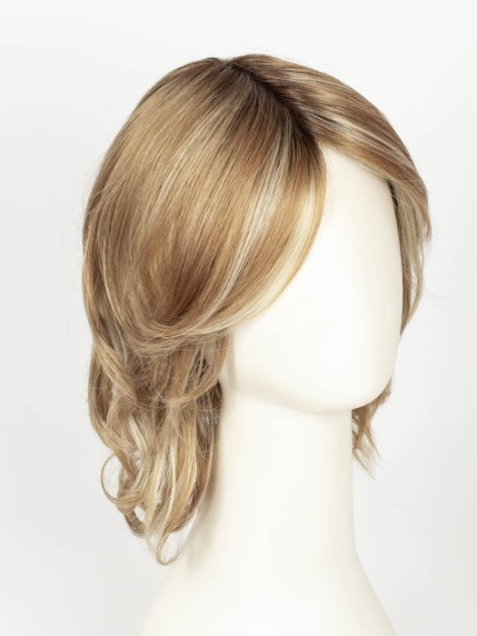 NUTMEG F | Medium Blonde and Honey Brown Base Frosted with Platinum Blonde Highlights