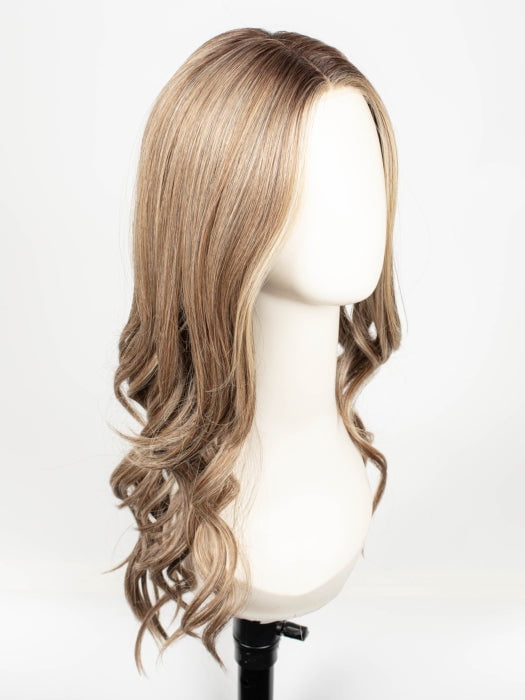 SS12/22 SHADED CAPPUCCINO | Light Golden Brown Evenly Blended with Cool Platinum Blonde Highlights and Dark Roots