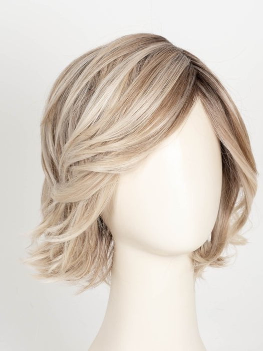MILKSHAKE BLONDE R | A mixture of Light Sandy Brown, Highlighted with Light Ash Blonde with a Hint of Light Platinum Blonde with a Medium Root Color