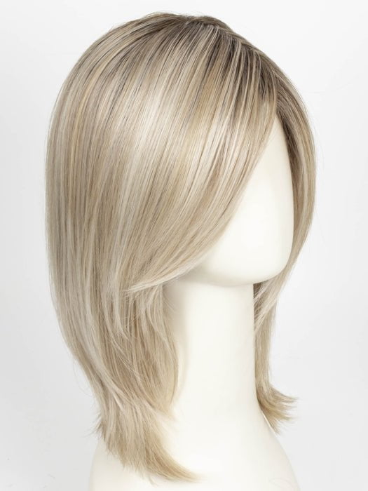 CRUSHED ALMOND BLONDE R | A soft Neutral Light Blonde with a Light and Medium Blended Root Color.
