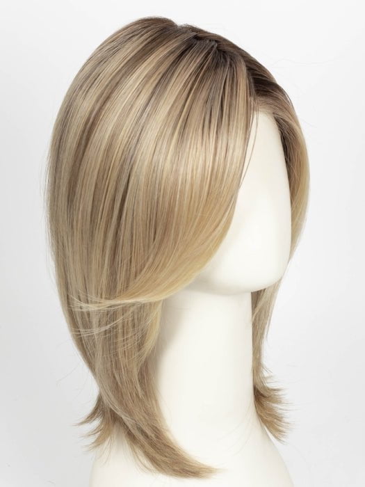 RAW SUGAR BLONDE | A Neutral Light Blonde, Honey Blonde, Pale Gold Blonde, with a base of Light Brown Low Lights featuring a Medium Root Color