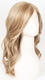 CREAMY TOFFEE R | Rooted Dark with Light Platinum Blonde and Light Honey Blonde evenly blended