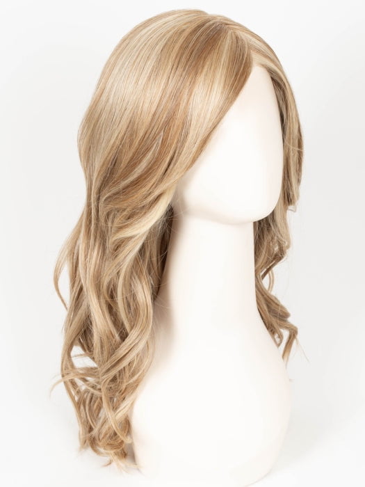CREAMY TOFFEE R | Rooted Dark with Light Platinum Blonde and Light Honey Blonde evenly blended