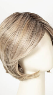 36/25/23/R6 MOON DUST | Dark salt and pepper base with blended golden blonde and cool platinum tones, shaded with Dark Roots